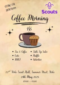 Stoke Scouts Coffee Morning in Stoke on Trent